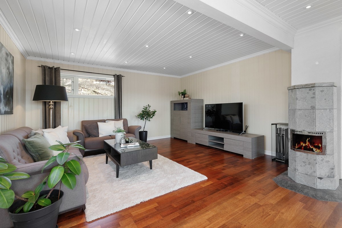 Stuen har flere gode alternativer til innredning. Galleribilde