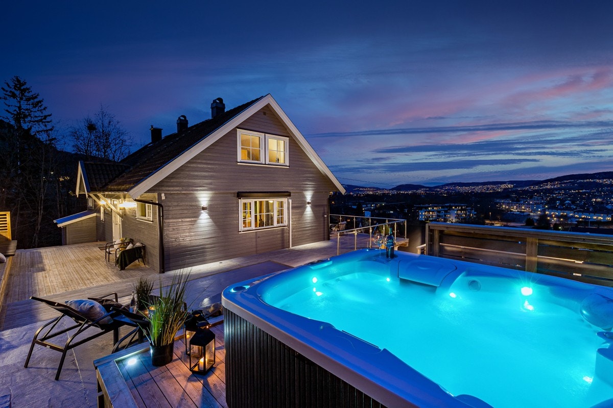 Utsikten her er fantastisk, noe som er ekstra stemningsfullt på kveldstid. Galleribilde