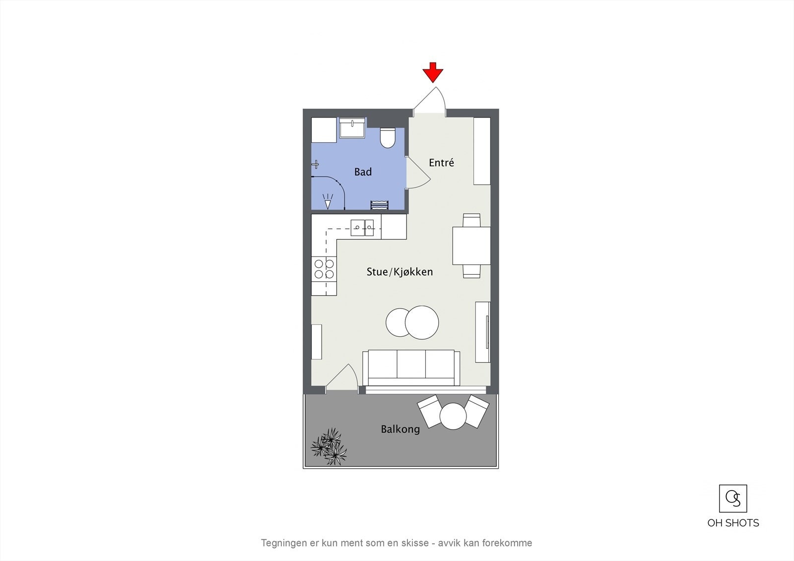 Planskisse Galleribilde