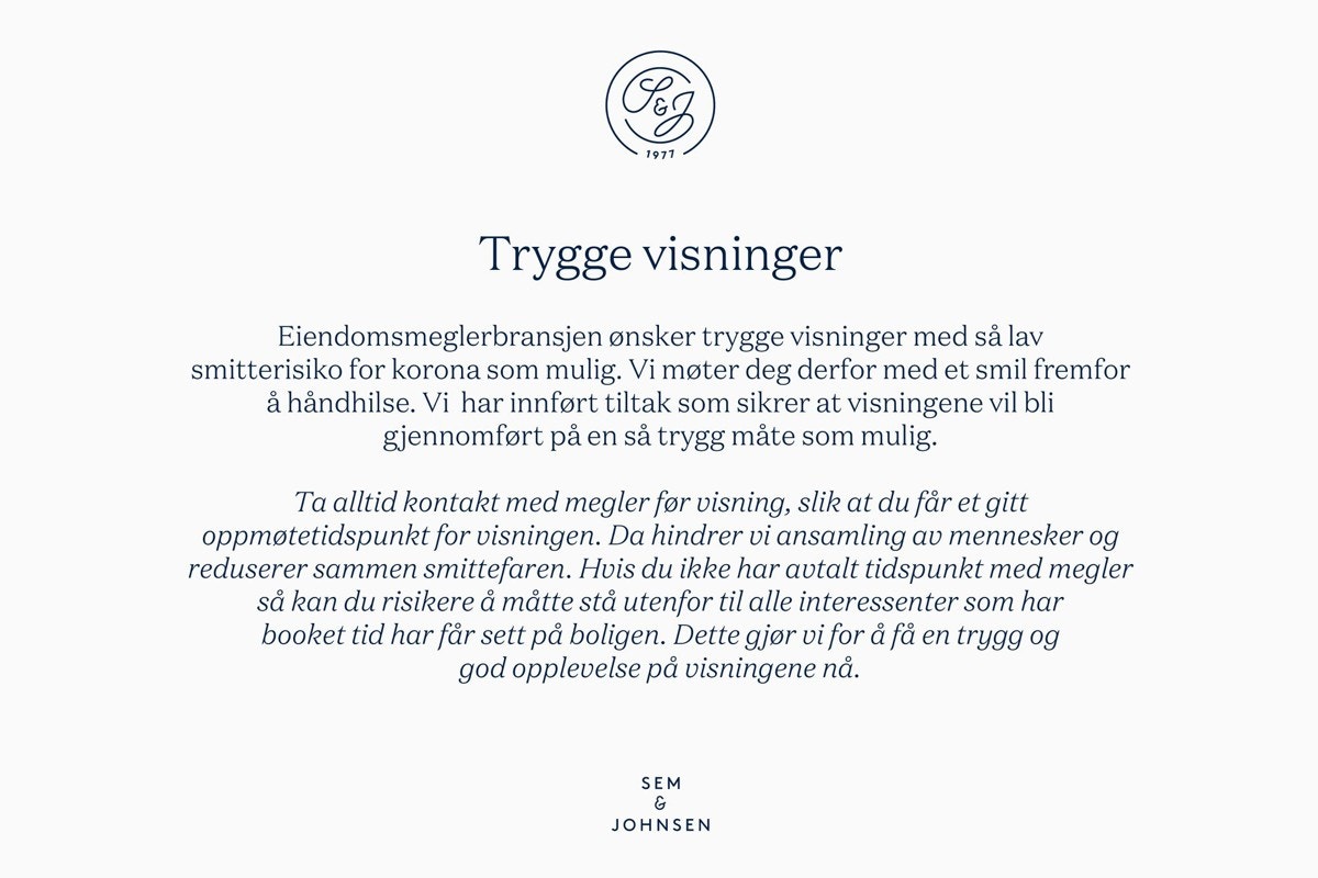 TRYGGE VISNINGER Galleribilde