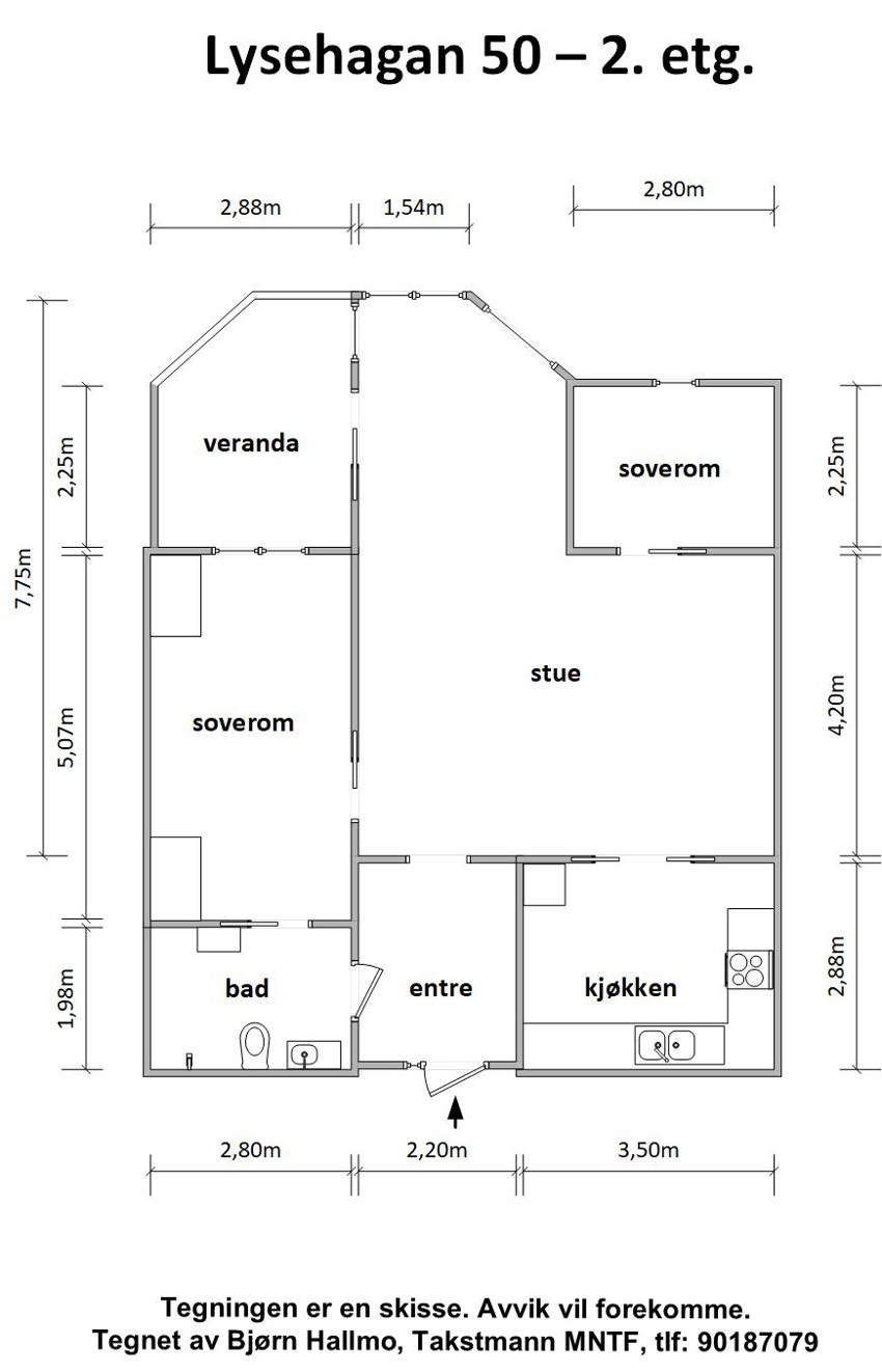 Plantegning Galleribilde
