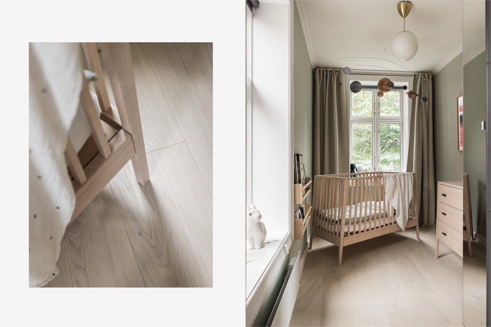 Dekorativt soverom nr. 2 med hyggelig utsyn. Galleribilde