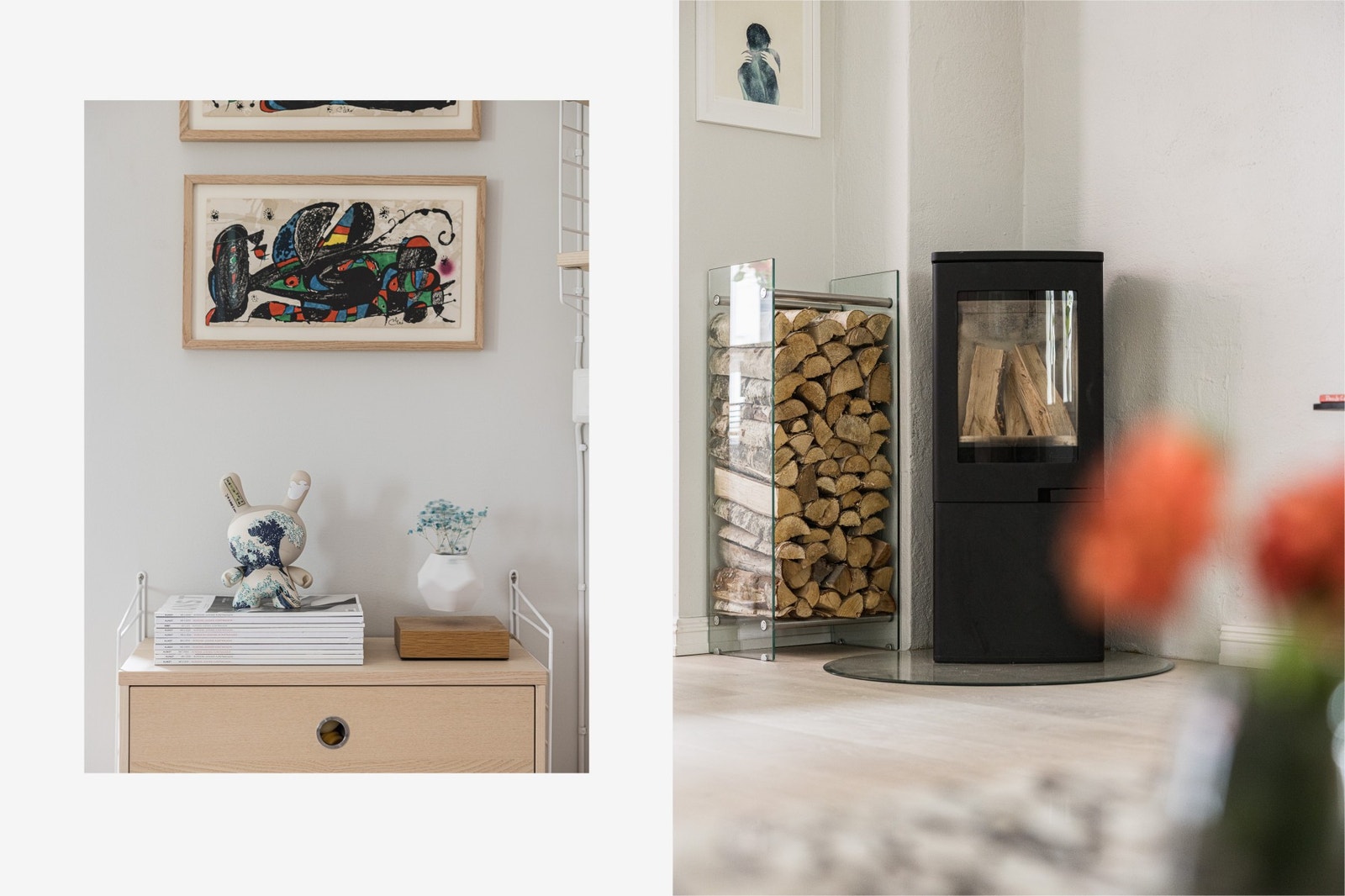 Hyggelig peisovn fra 2019. Galleribilde