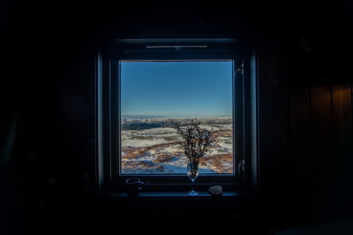 Utsikt i fra stuen Galleribilde