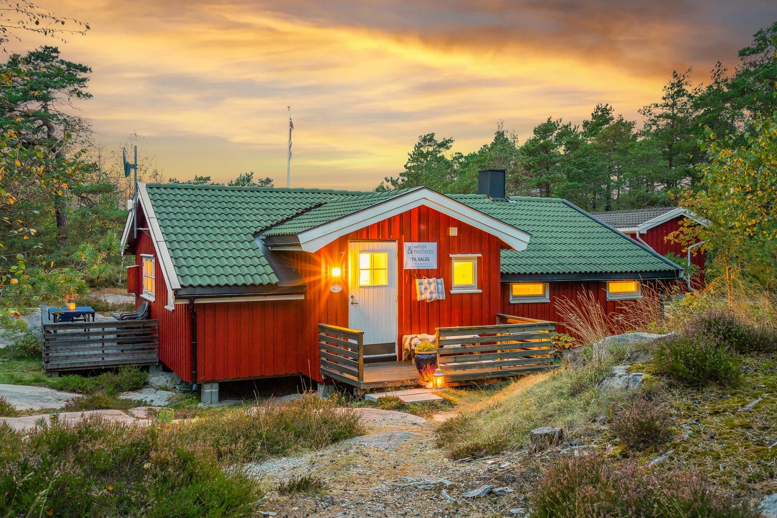 Hytta er bygget på og renovert i 2008 Galleribilde