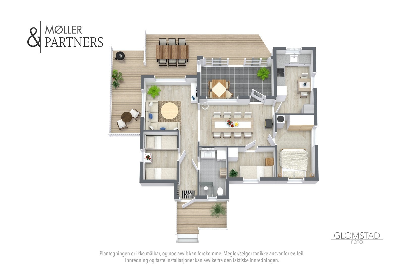 Plantegning hytte Galleribilde