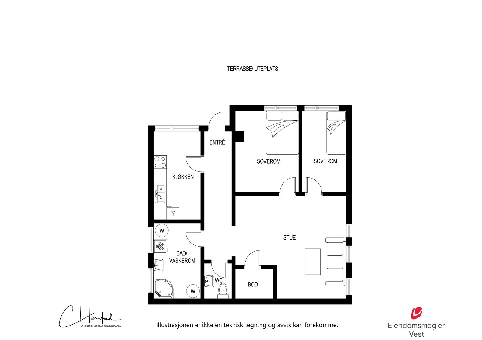Planskisse 2D - Underetasje Galleribilde