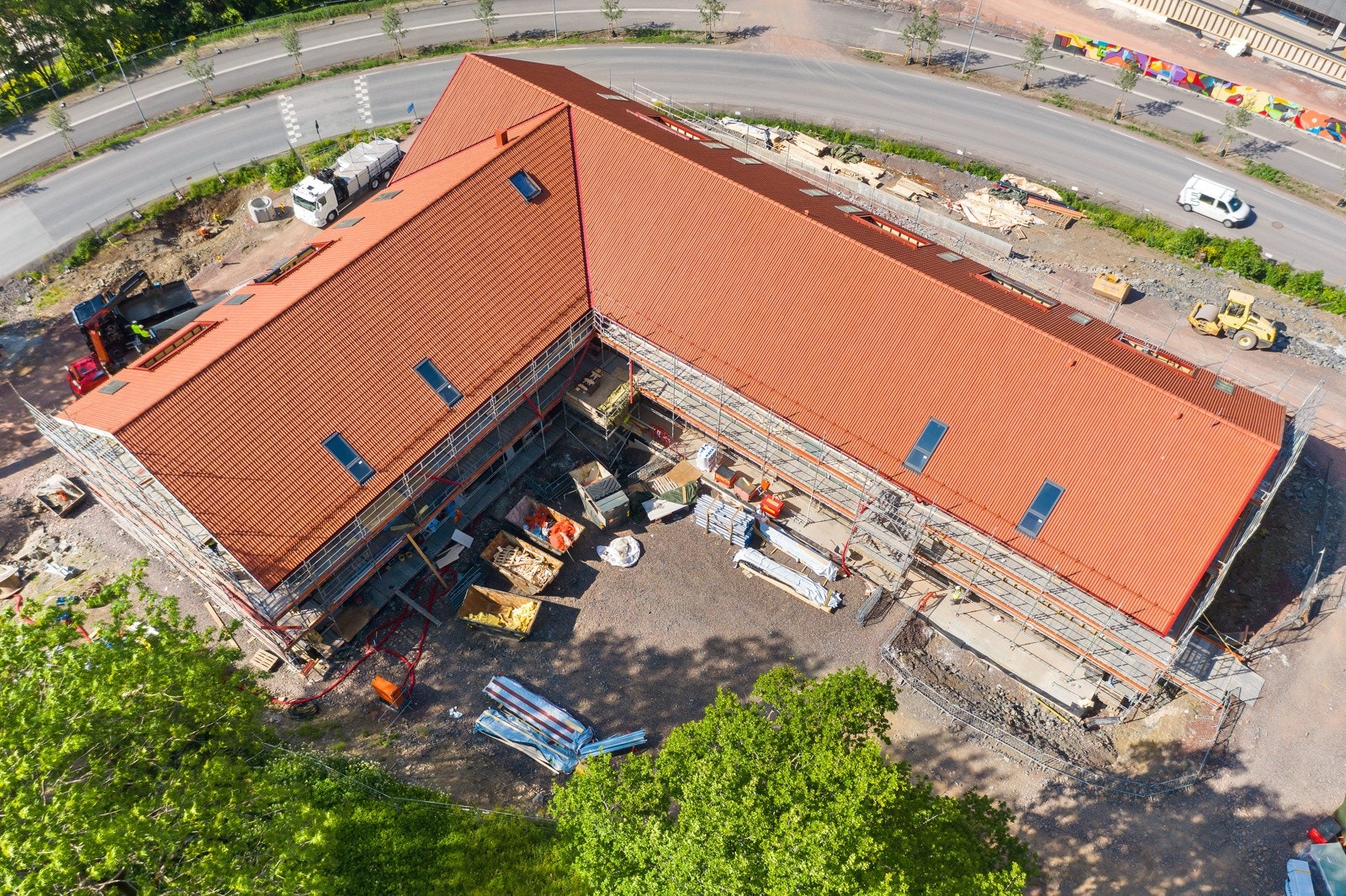 Dronebilder fra 18. juli 2021 Galleribilde