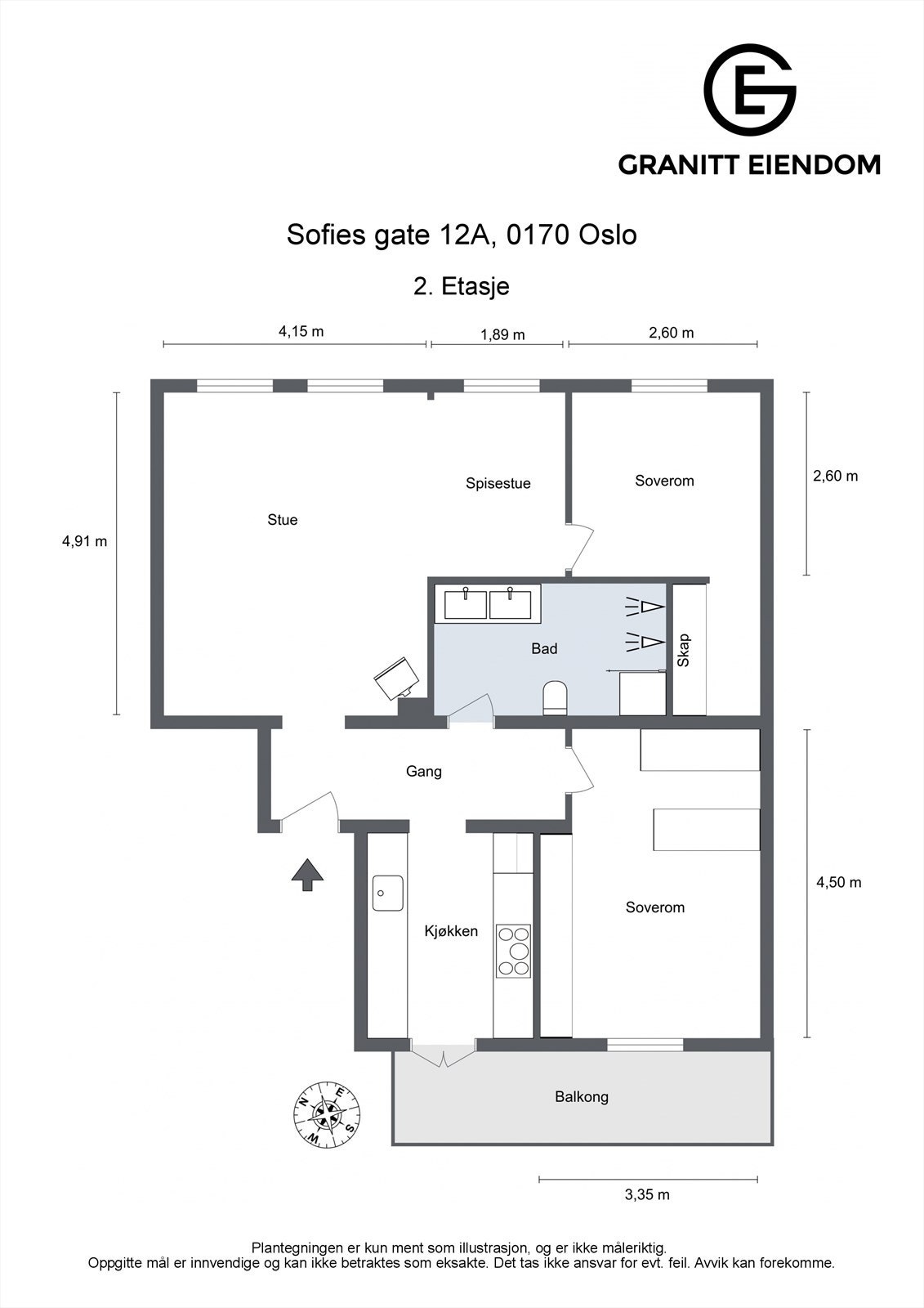Plantegning Galleribilde