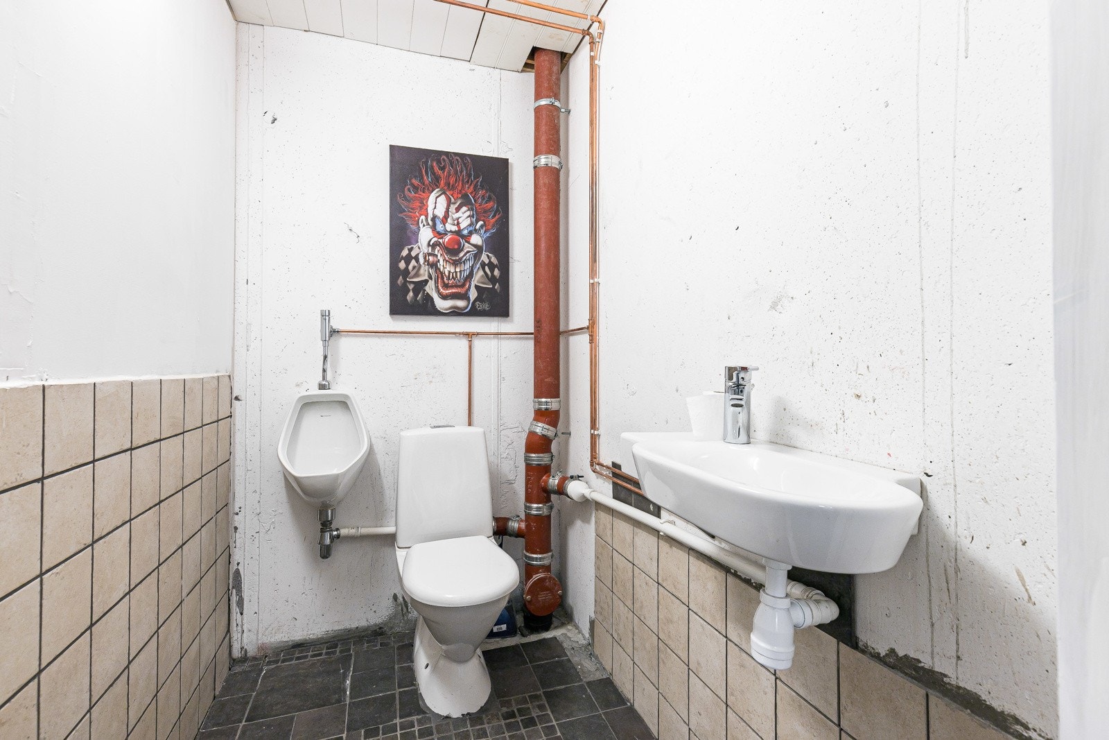 Toalett i kjelleren. Galleribilde