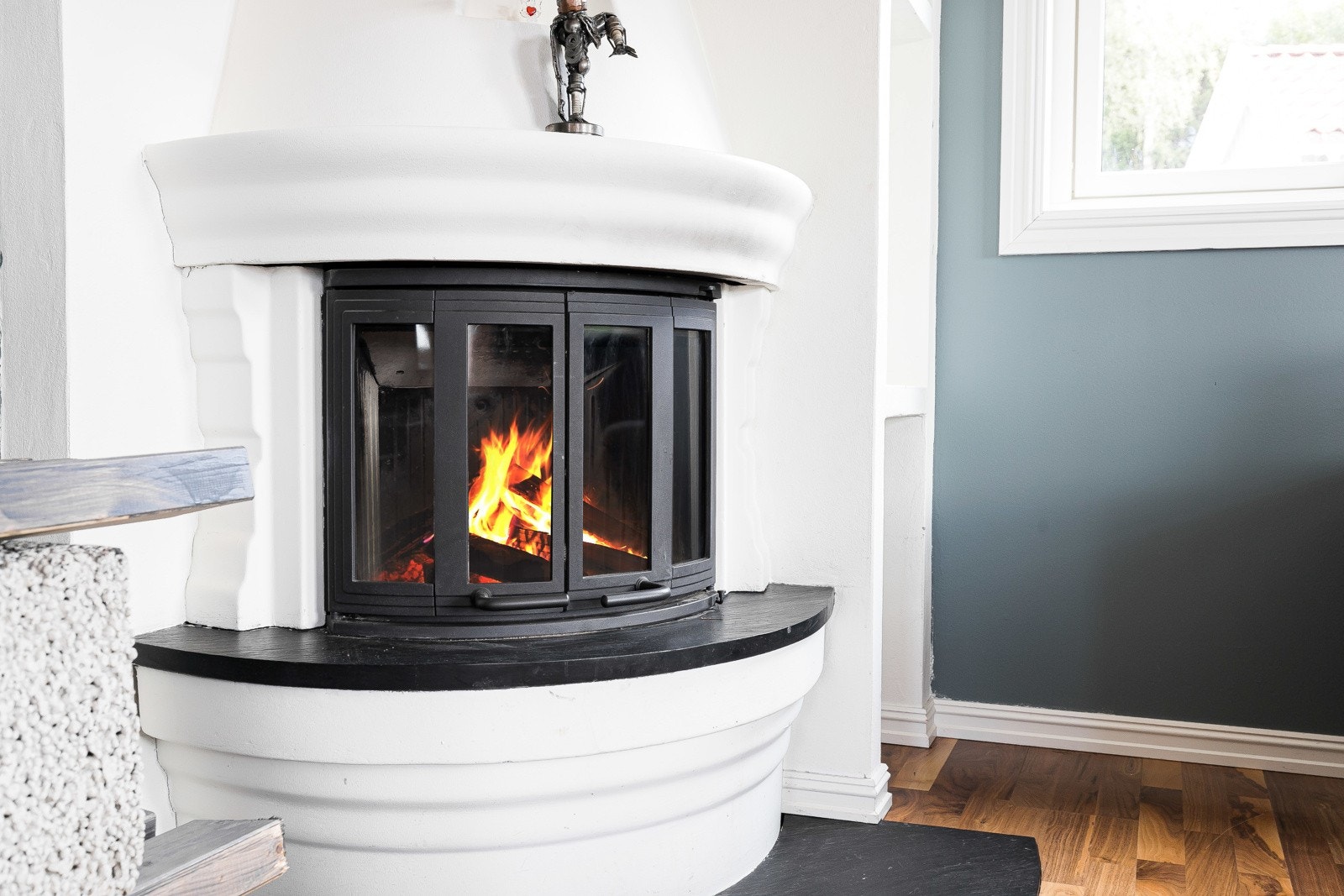 Peisinnsats om gir godt med varme i stuen. Galleribilde