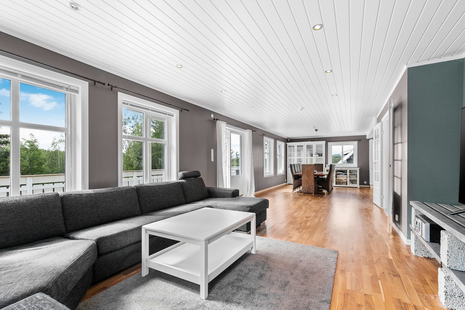 Rommet er naturlig inndelt i ulike brukssoner. Galleribilde