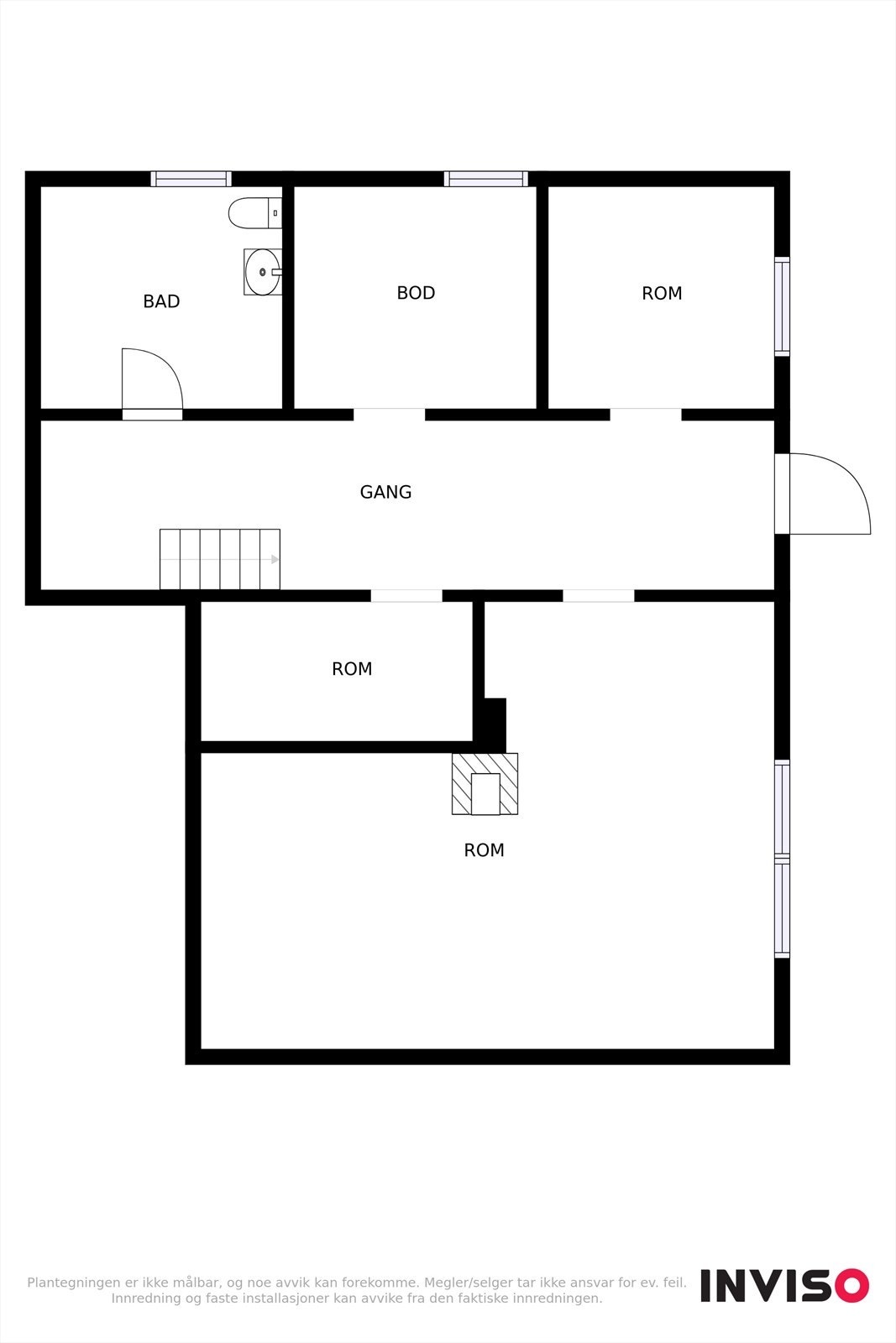 Plantegning kjeller Galleribilde