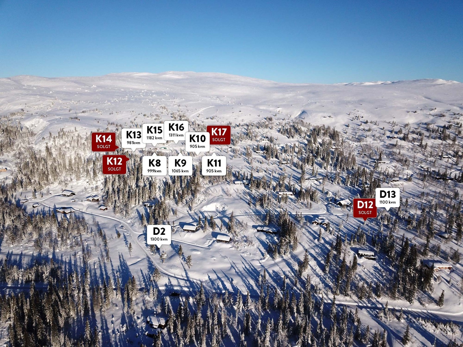 Selveiertomt nr. D2 på 1.300 m2 Galleribilde