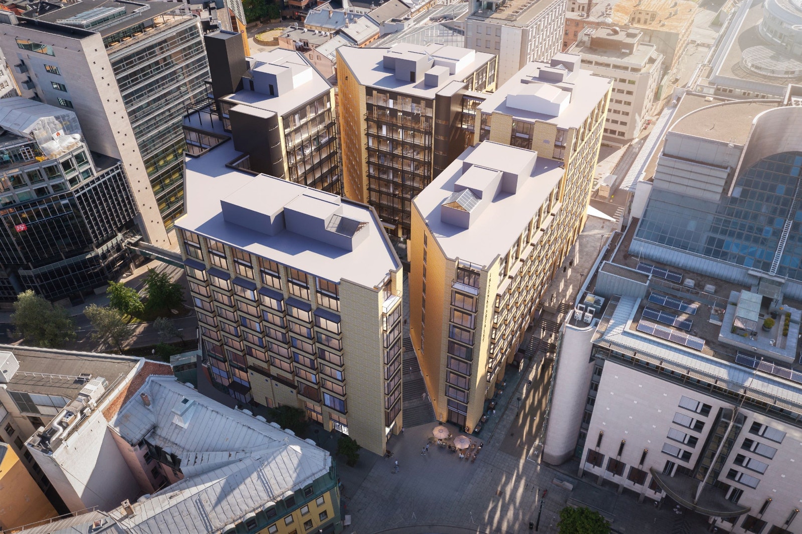 Oversikt over eiendommen. 3D visualisering. Galleribilde