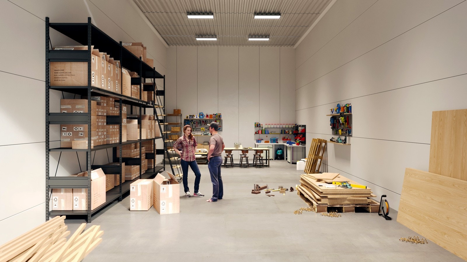 Det er godt med takhøyde i alle seksjonene. Galleribilde