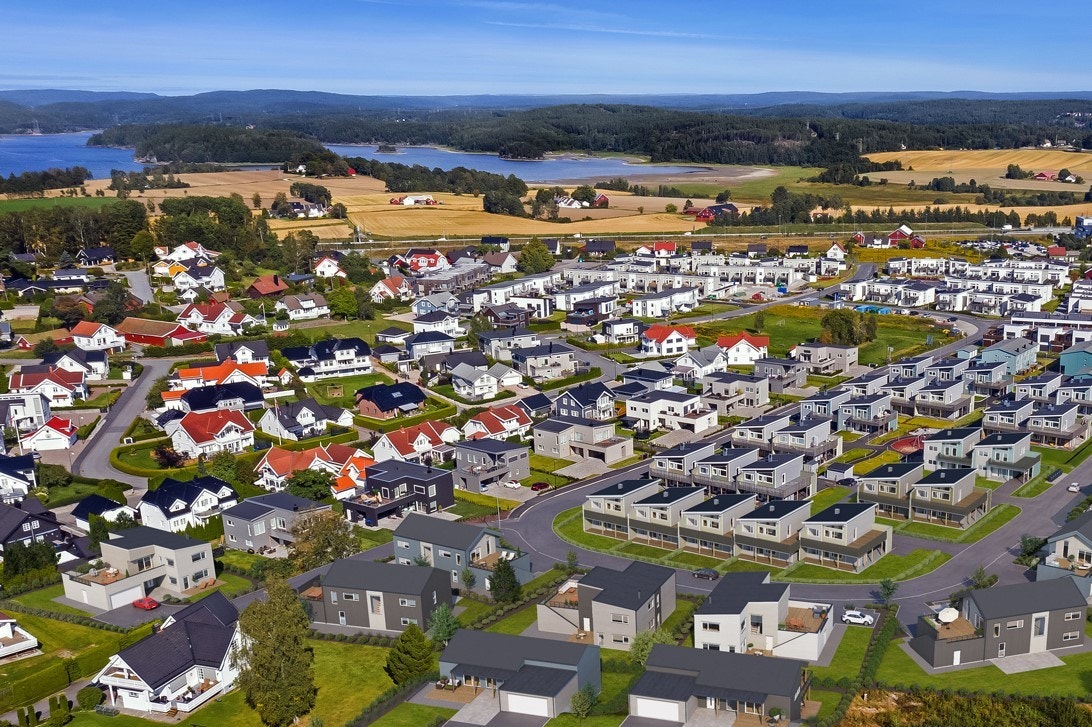 Illustrasjon fra sør mot nord Galleribilde