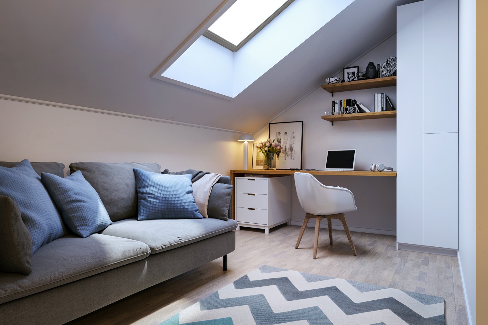 Oppholdsrom på loft (Innredet loft bestilles som tilvalg for kr. 1.150.000) Galleribilde