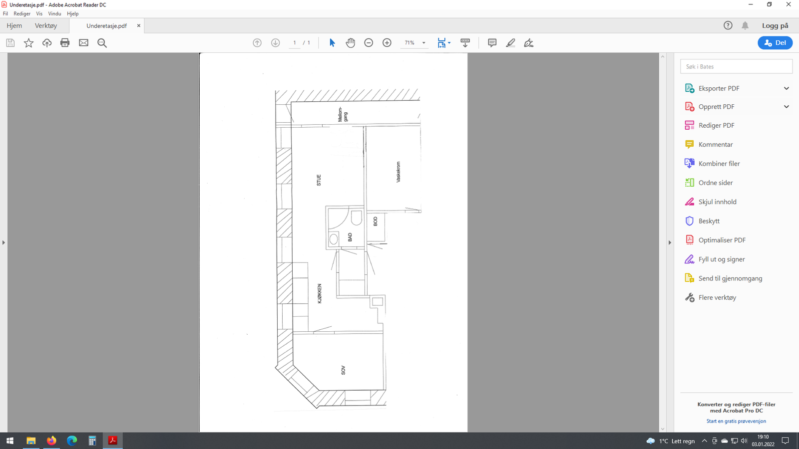 Plantegning Galleribilde