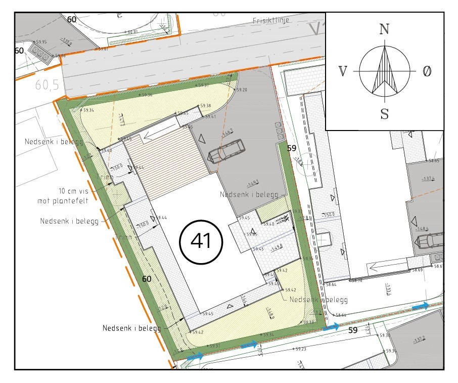 Utomhusplan hus 41 Galleribilde