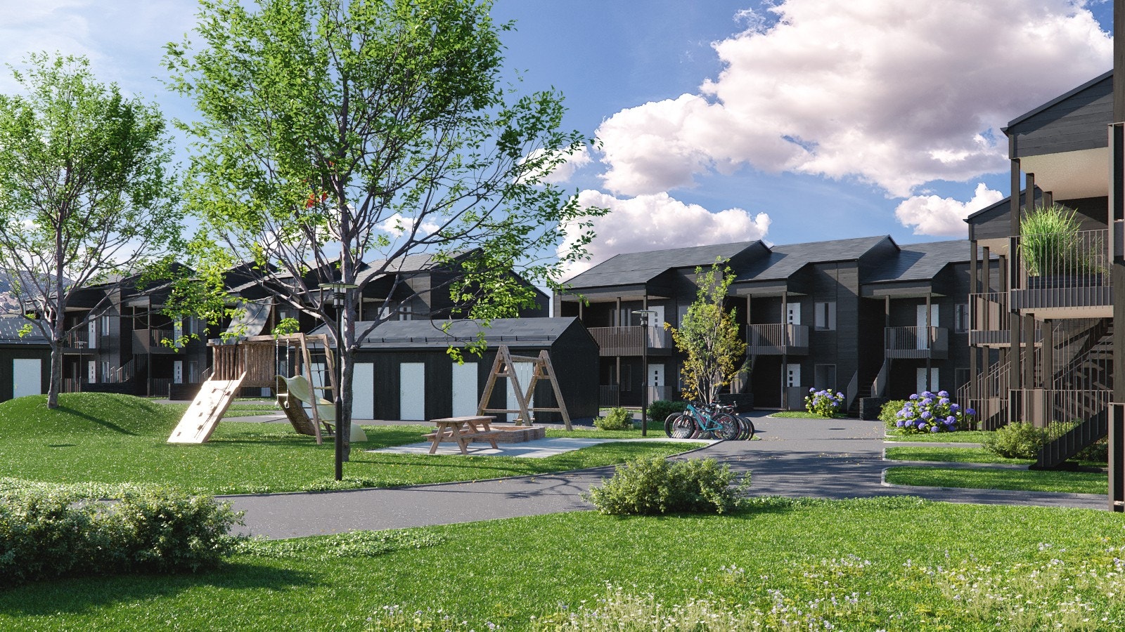 Navnebergtoppen ligger i et nyetablert og populært område Galleribilde