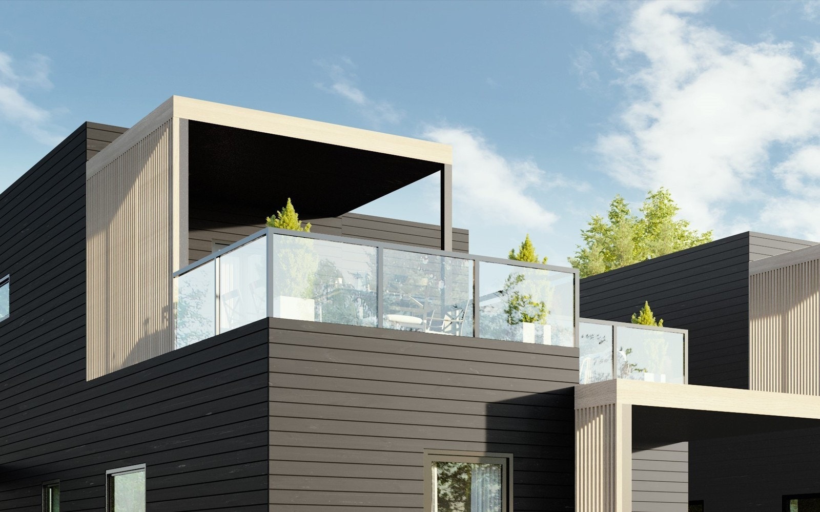 Takterrasse 2. etasje Galleribilde