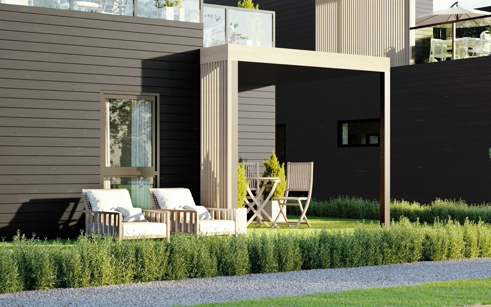 Terrasse og hage 1. etasje Galleribilde