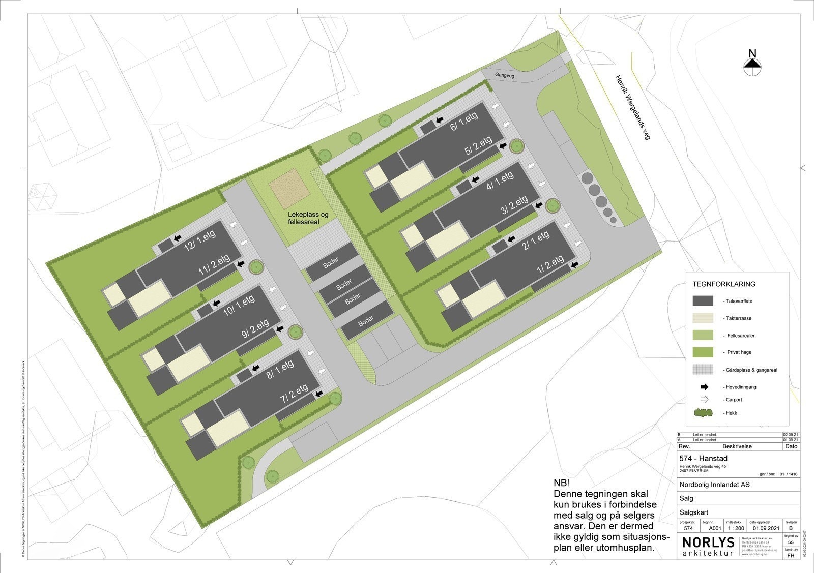 Salgskart boliger Galleribilde