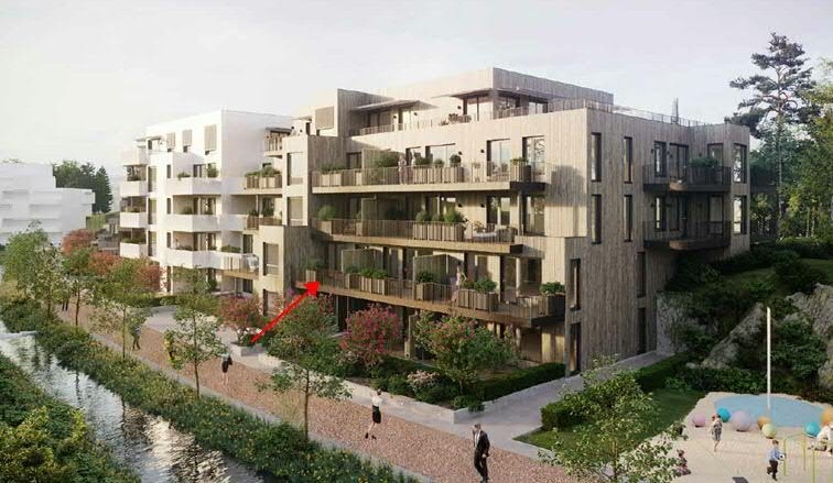 Leiligheten ligger vestvendt, med gode solforhold. Galleribilde