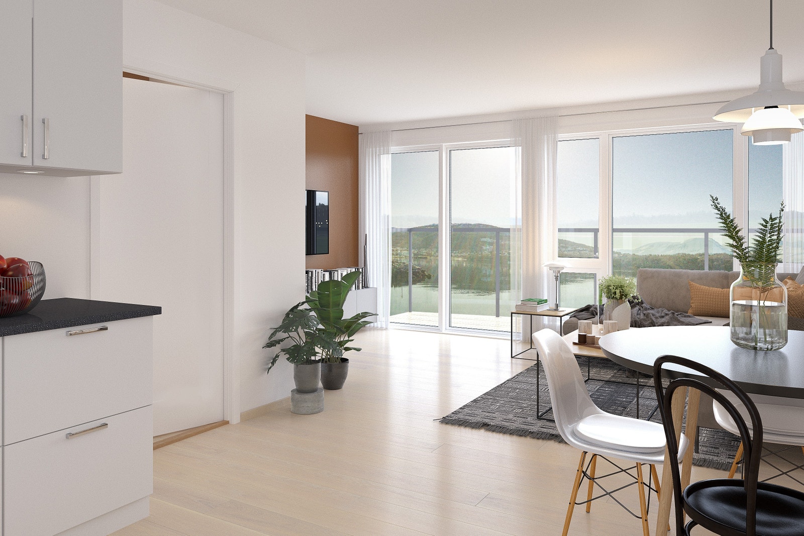 Illustrasjon av leilighetstype Galleribilde