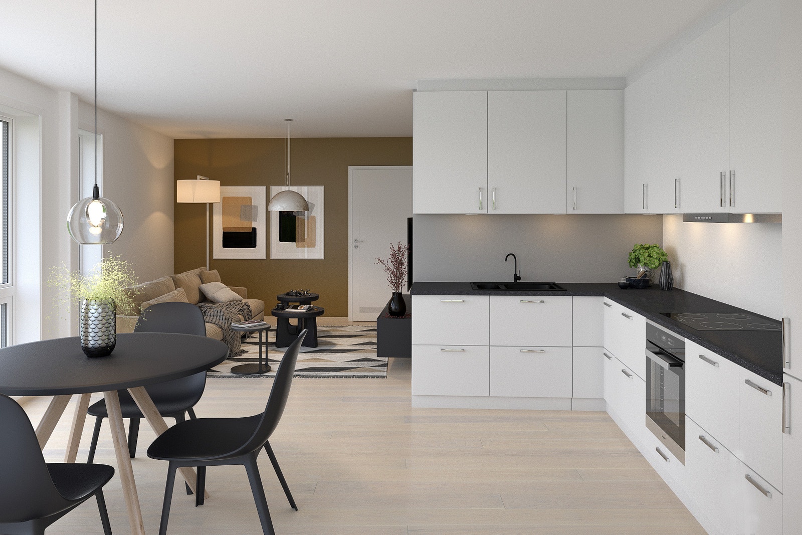 Illustrasjon av leilighetstype Galleribilde