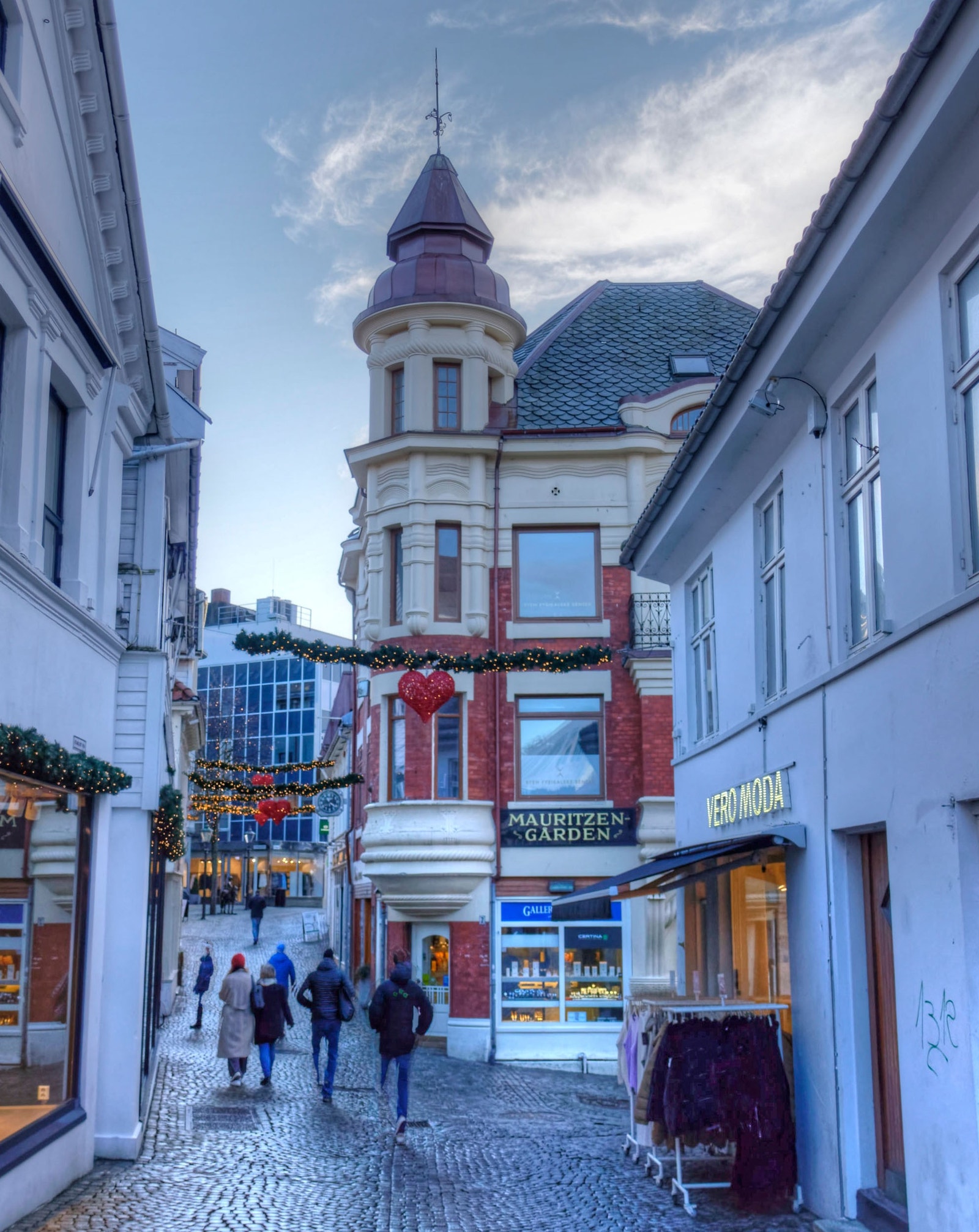 Eksponering av vinduer sett fra Kirkegaten Galleribilde