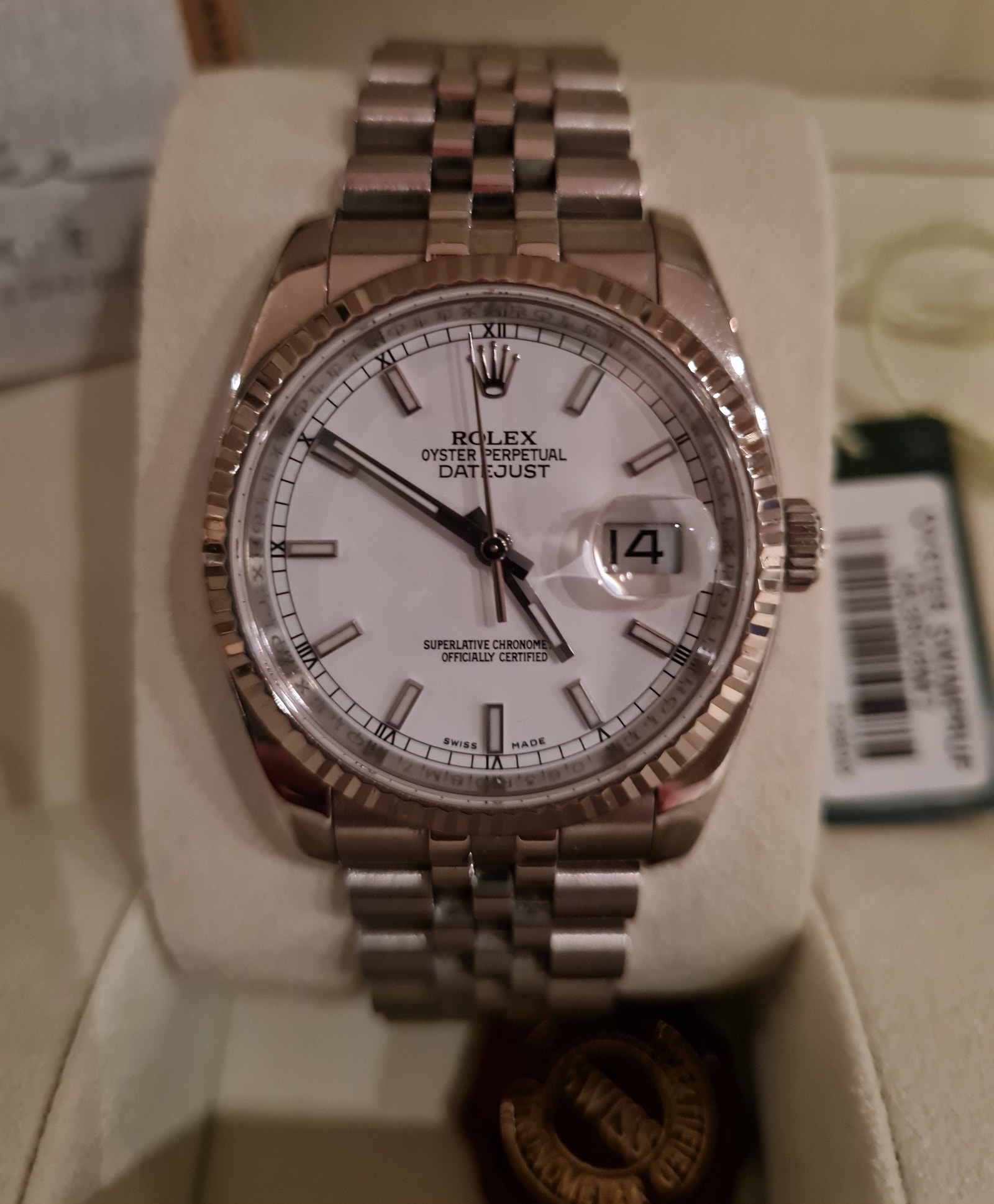Rolex Oyster perpetual Datejust White Index 2011 | FINN.no
