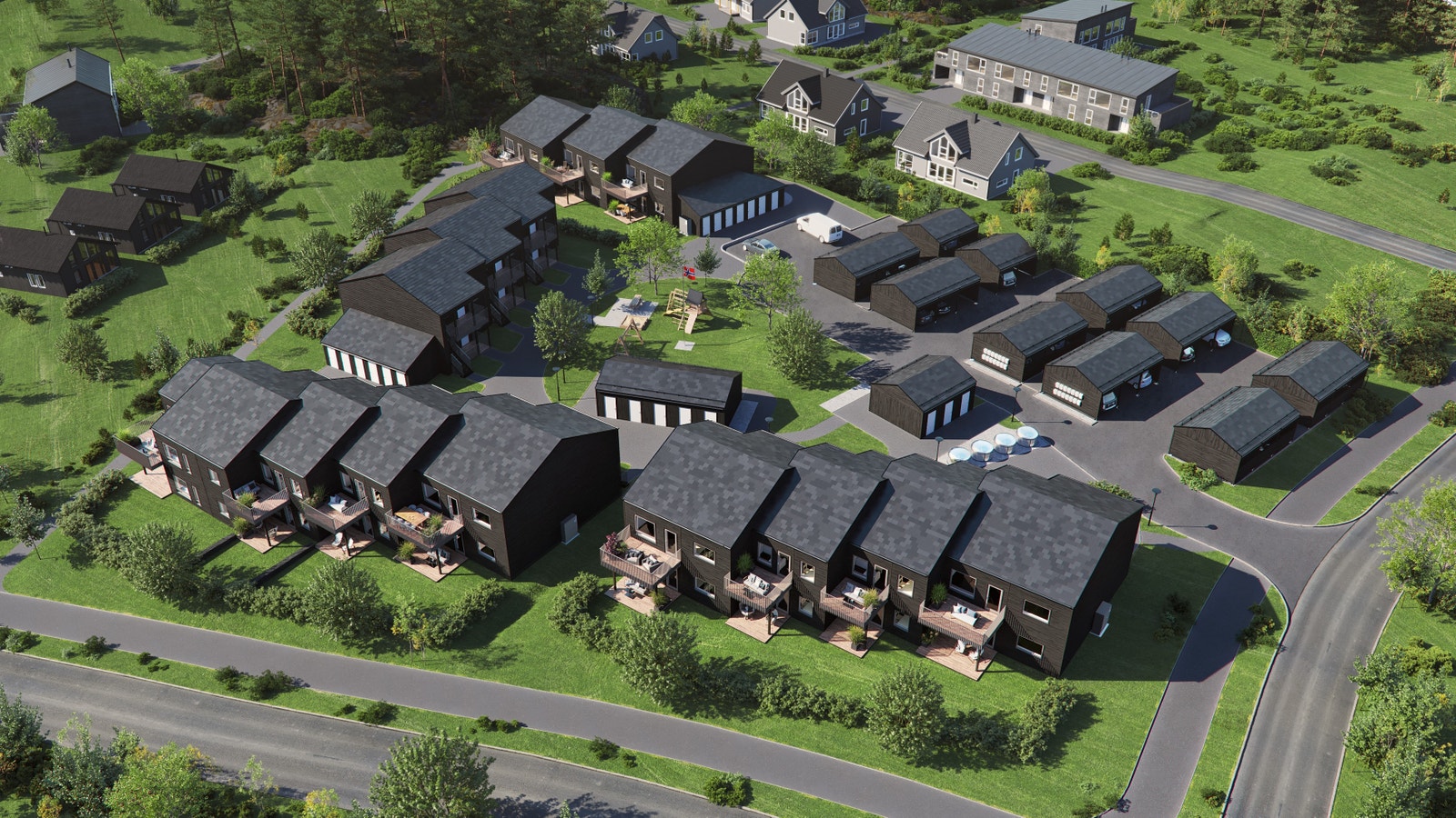 Hele prosjektet sett ovenfra Galleribilde