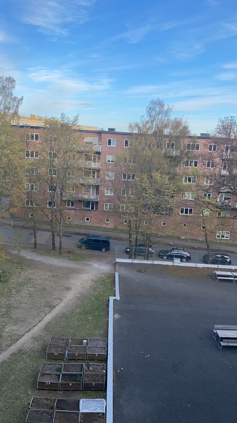 Utsikt fra balkongen Galleribilde