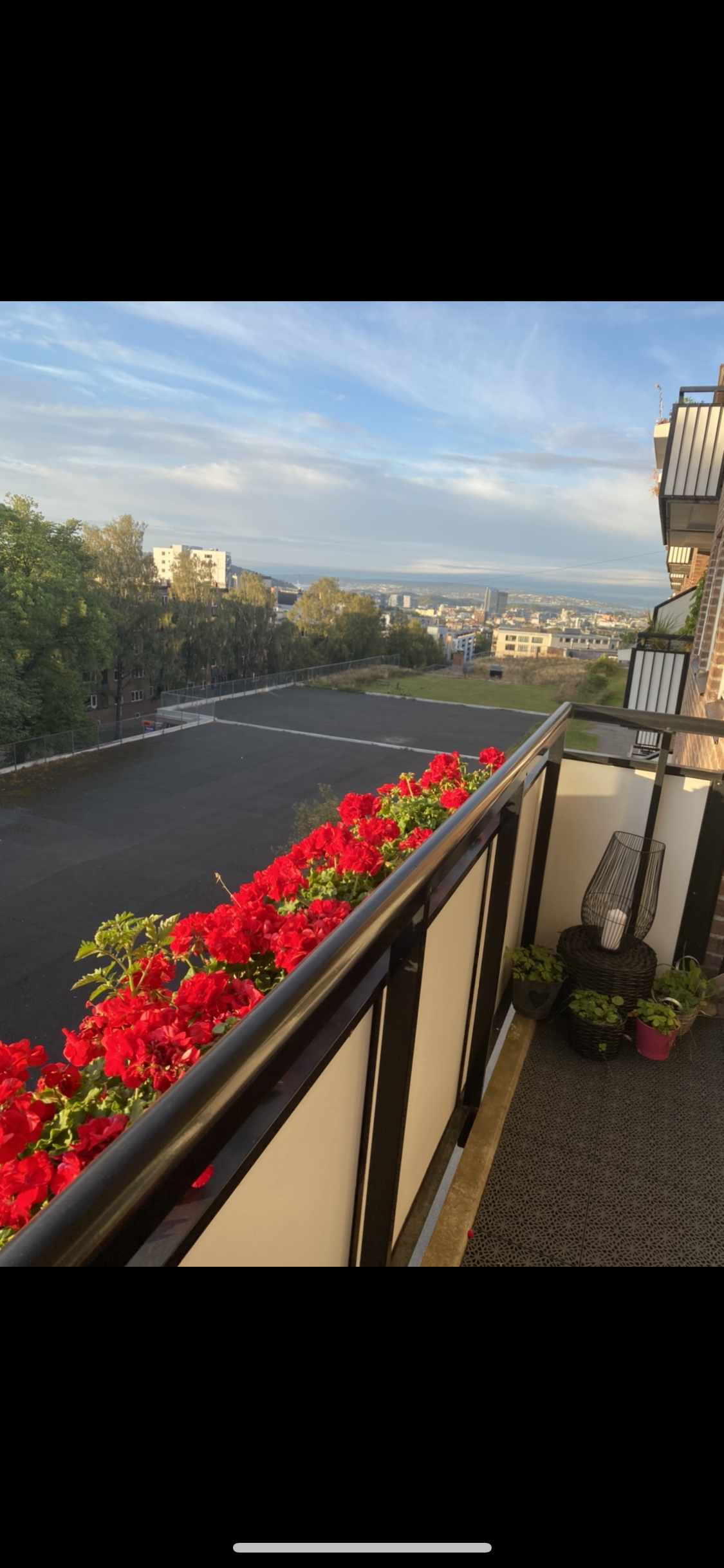 Utsikt mot Oslo fra balkongen Galleribilde