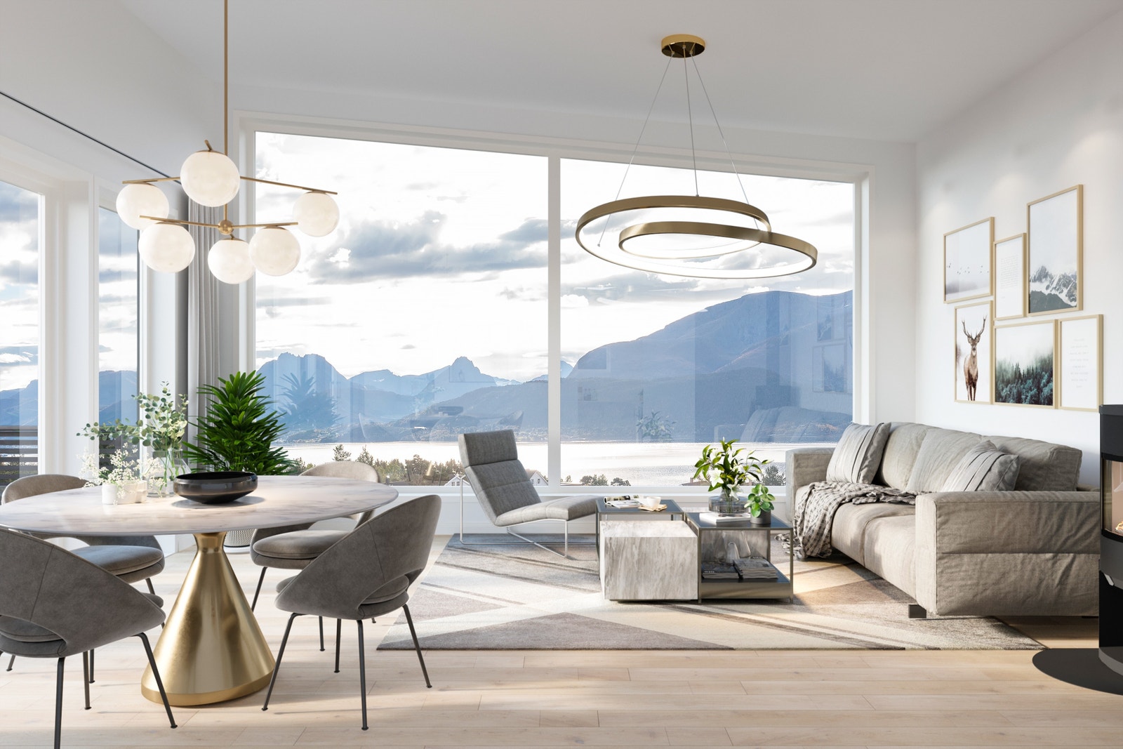 Store vindusflater og god takhøyde. Galleribilde