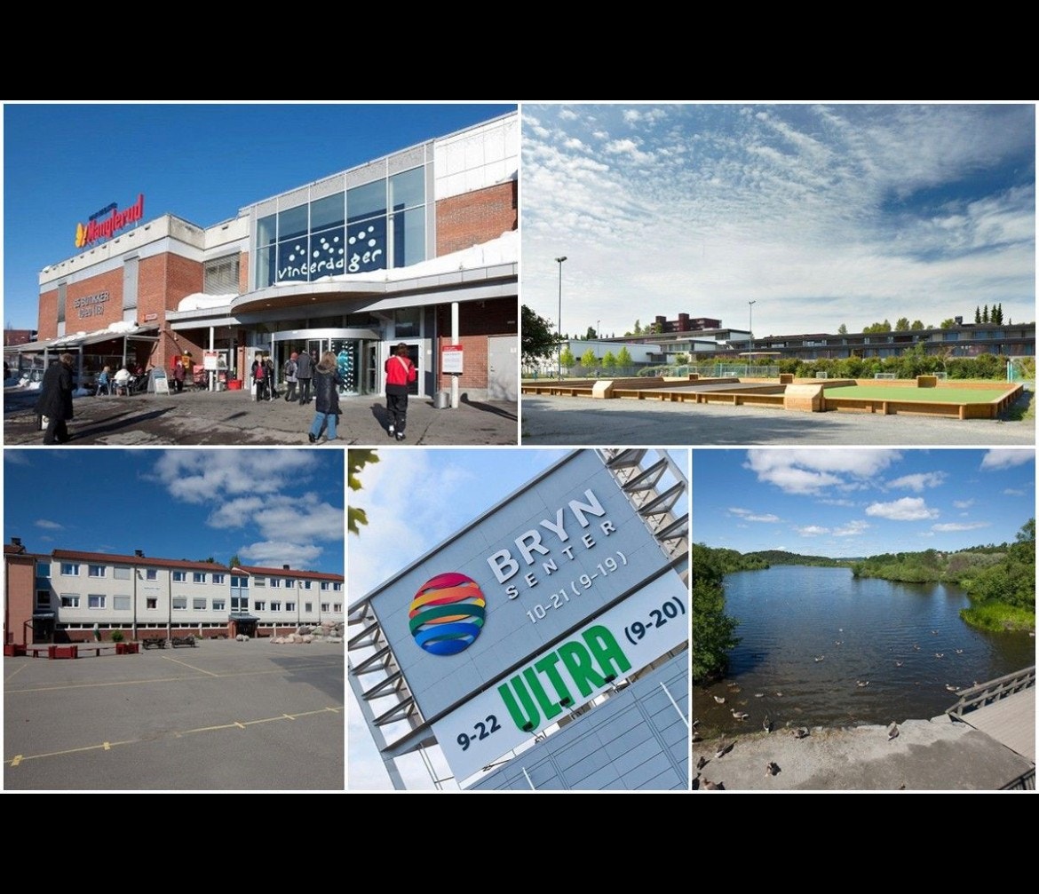 Skole og shoppingsentre i nærheten Galleribilde