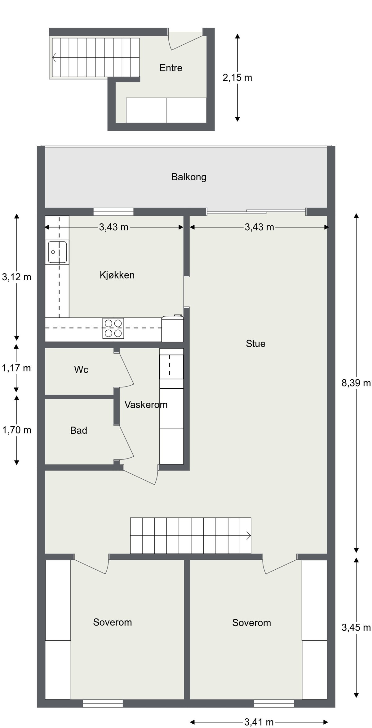Plantegning Galleribilde