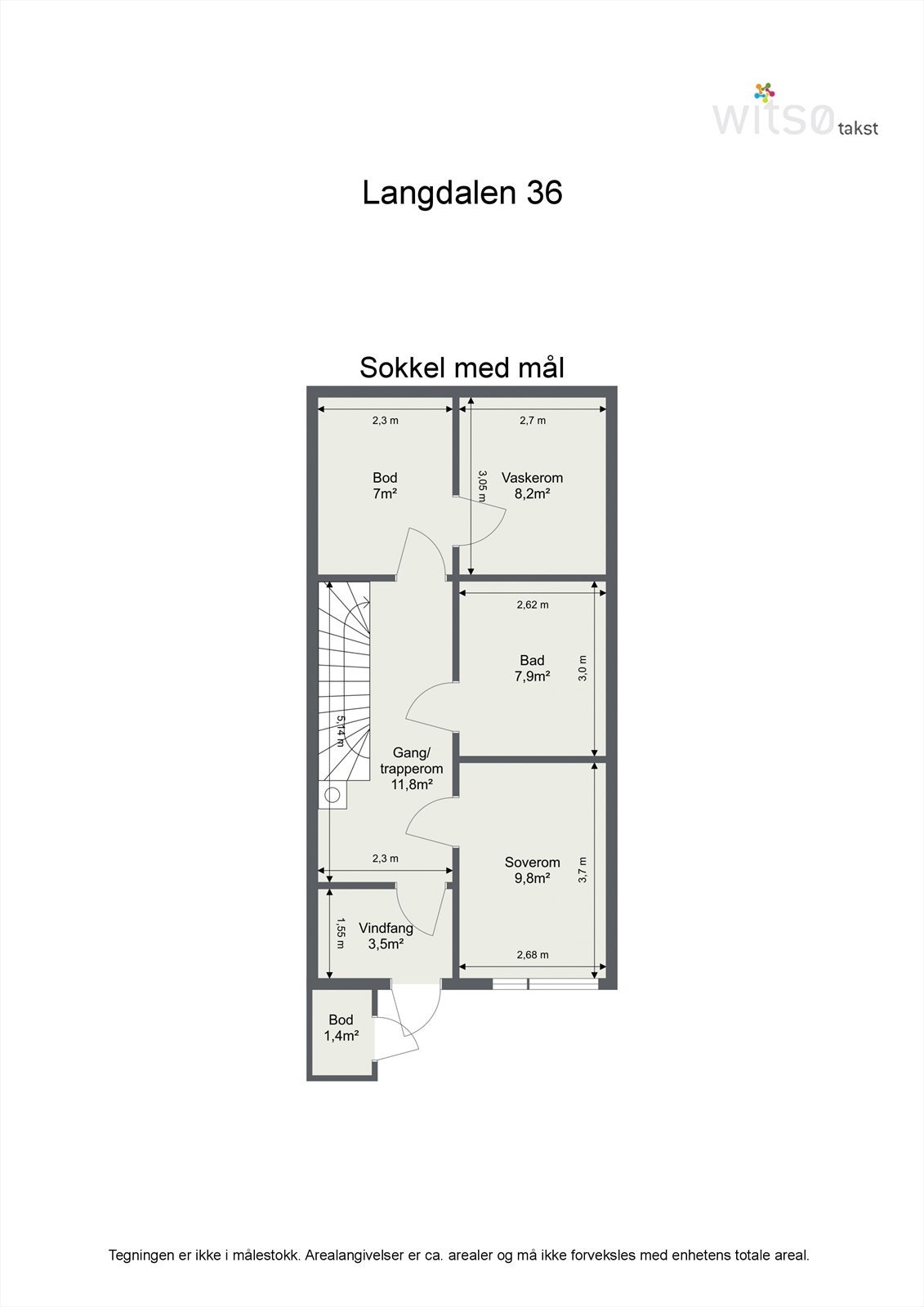 Plantegning sokkeletasje Galleribilde