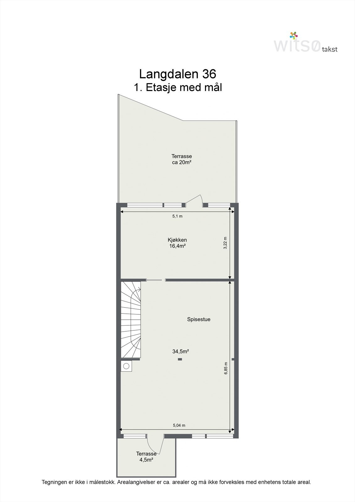 Plantegning 1 etasje Galleribilde