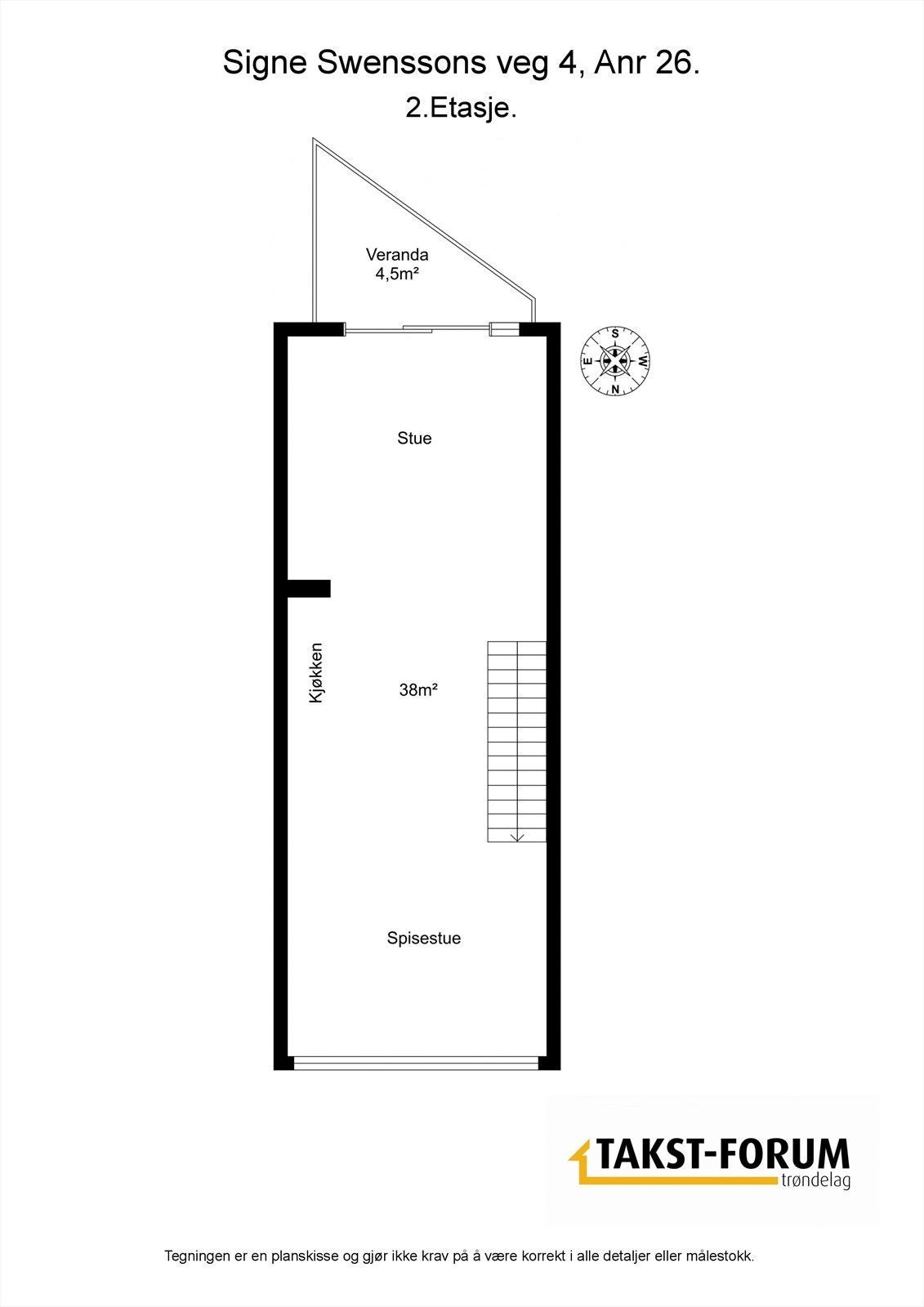Plantegning 2.etg Galleribilde