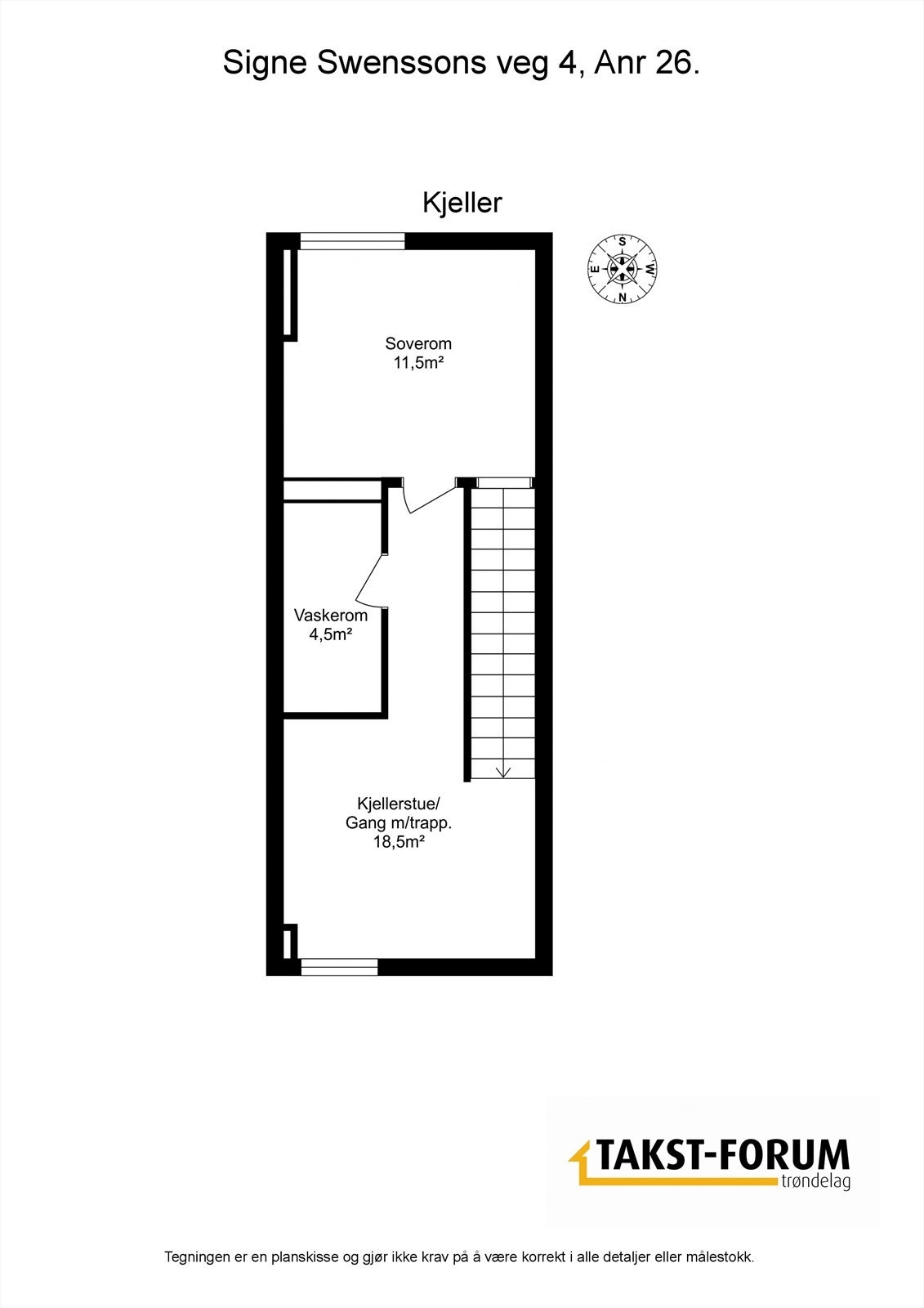 Plantegning kjeller Galleribilde