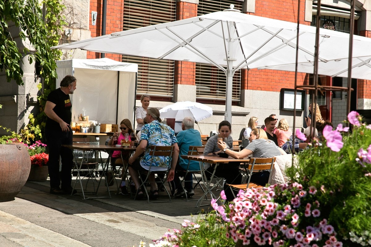 Løkka byr på et rikt utvalg av serveringssteder. Galleribilde