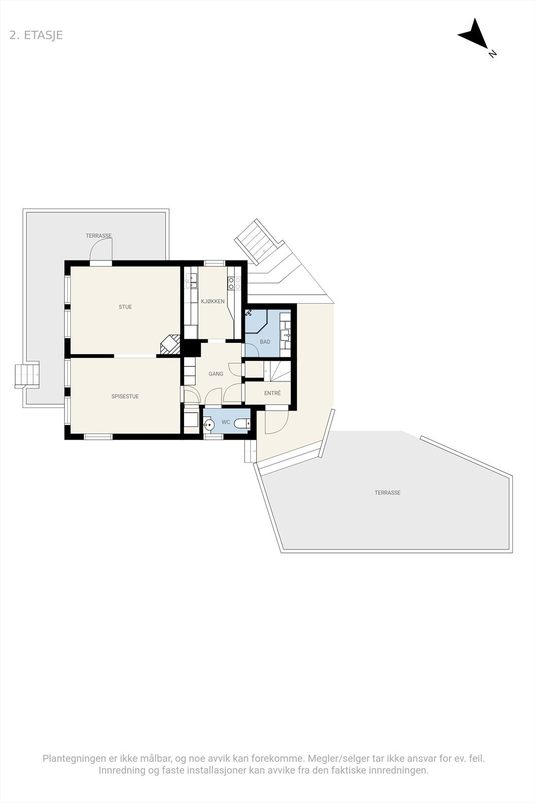 2D Plantegninger 1 etasje Galleribilde