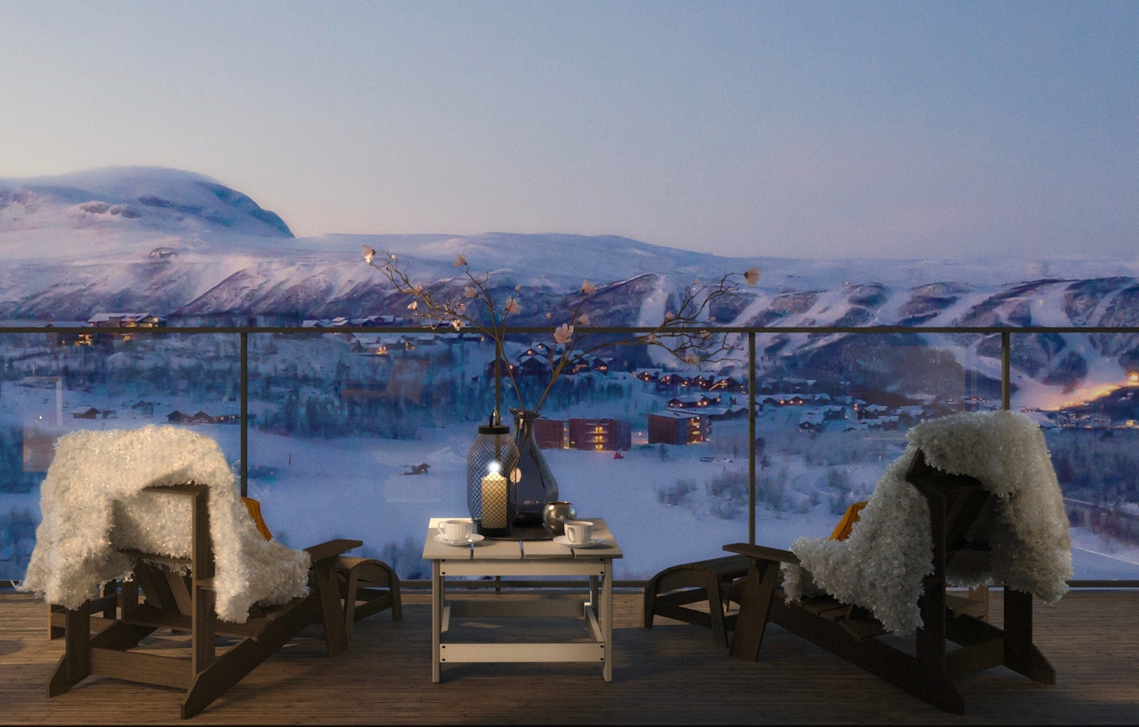 Her oppe får du den lettstelte hyttefølelsen. Galleribilde