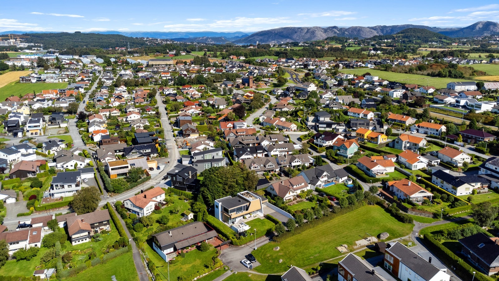 Oppe til venstre i bildet ser man nye SUS. Galleribilde