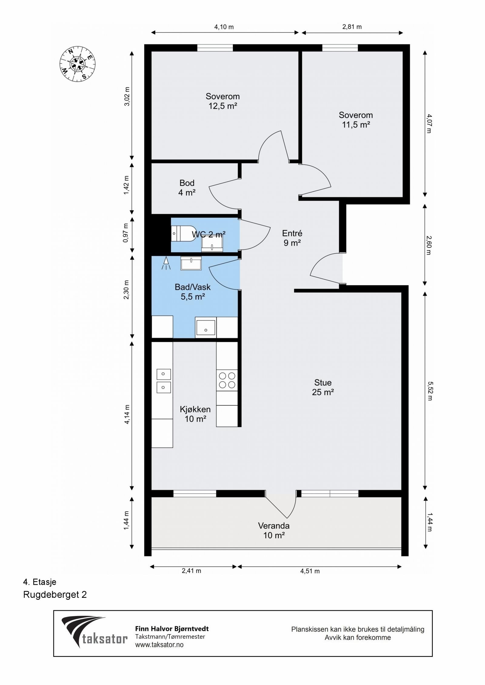 Planskisse Galleribilde