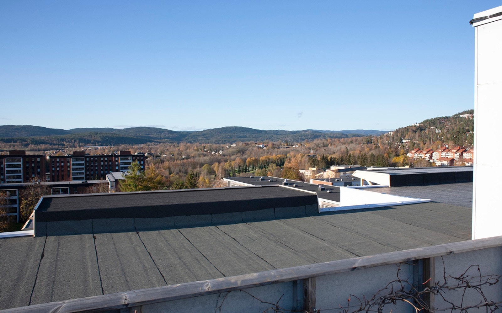 Takterrassen har fin utsikt med gode solforhold. Galleribilde