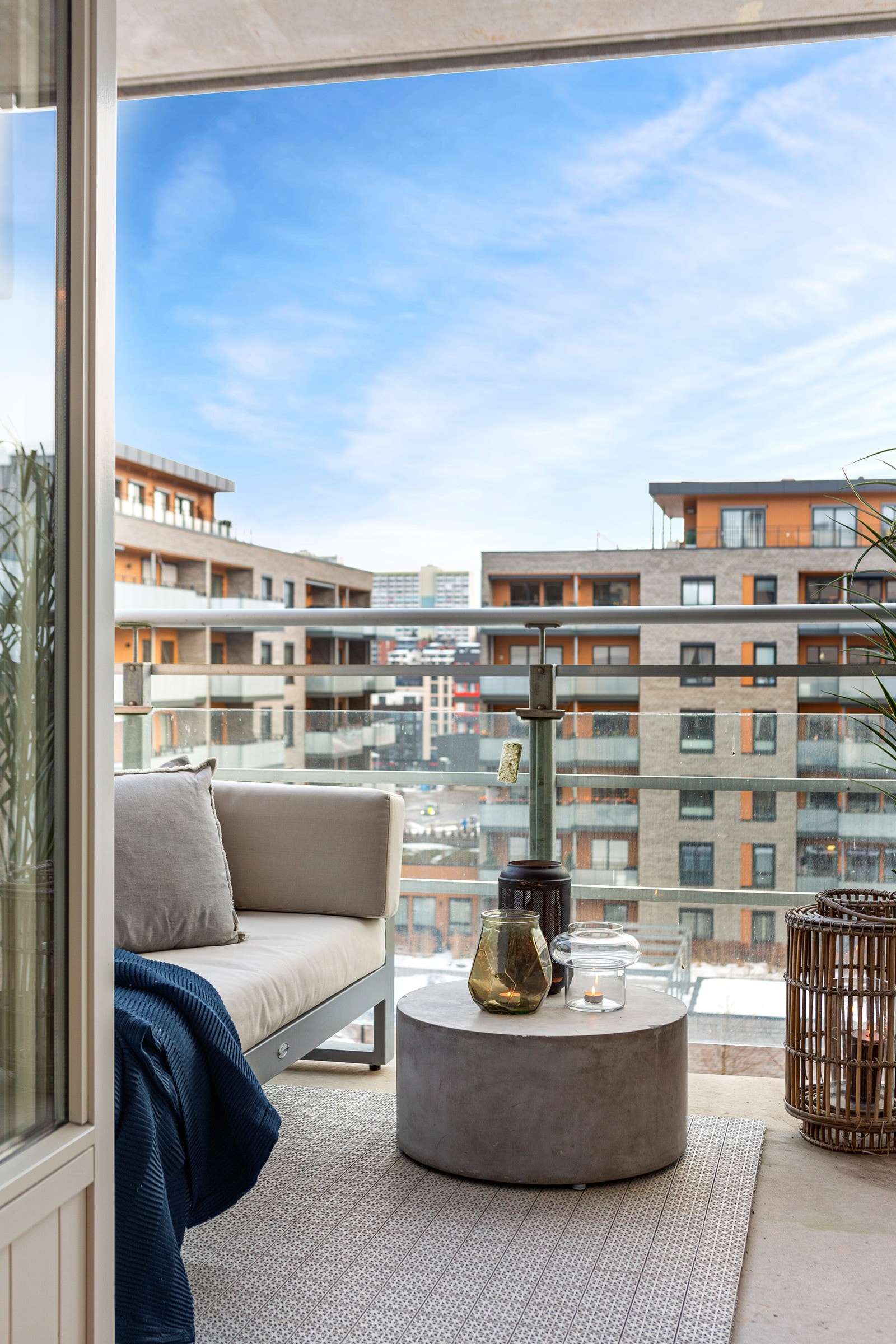 Østvendt balkong på ca. 4,8 kvm Galleribilde